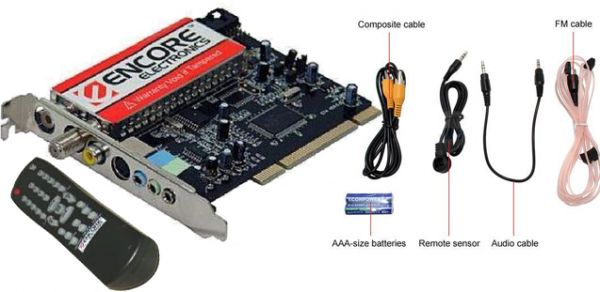 PCI TV/FM ENCORE (Placa de rádio e TV)